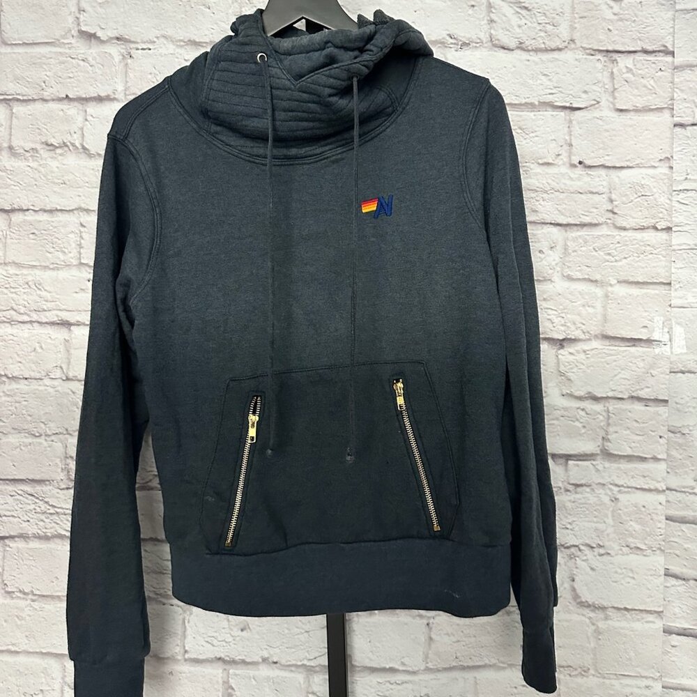 Aviator Nation Blue Pullover Sweatshirt - Small